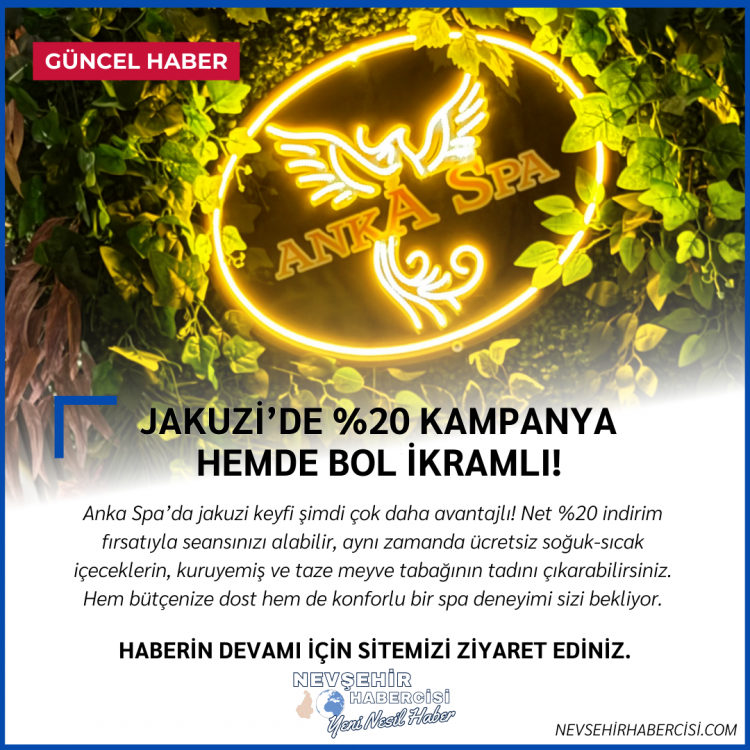 Avanos’ta Anka Spa’dan Büyük Jakuzi Kampanyası!
