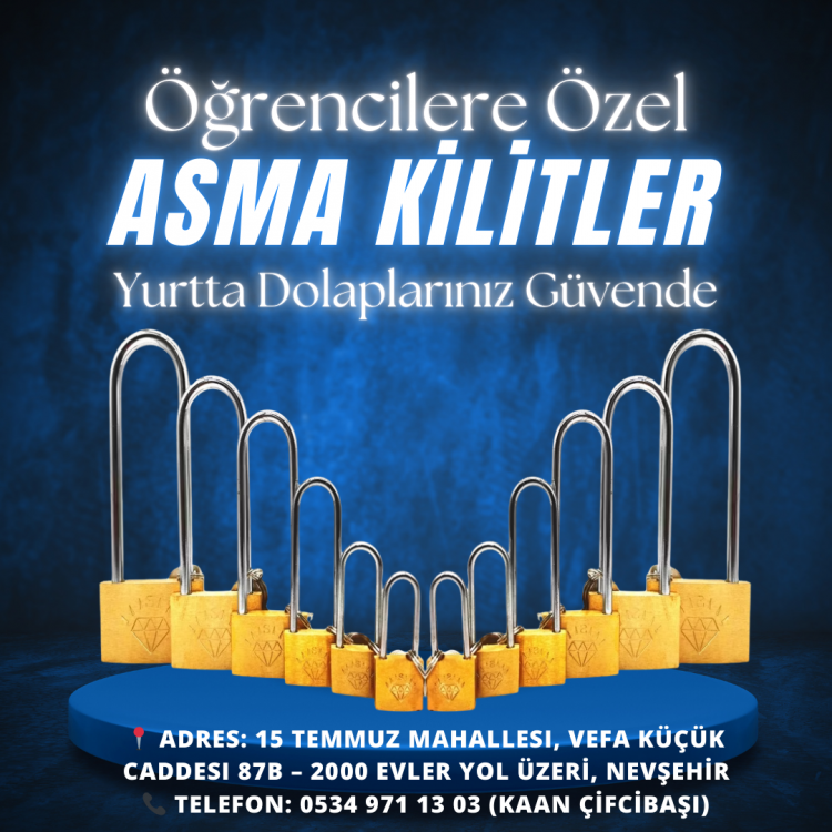 Nevşehir’de Öğrencilere Özel İndirimli Asma Kilit Fırsatı