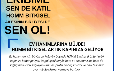 Ev Hanımlarına Müjde! HOMM Bitkisel Artık Kapınıza Geliyor